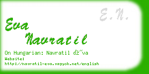 eva navratil business card